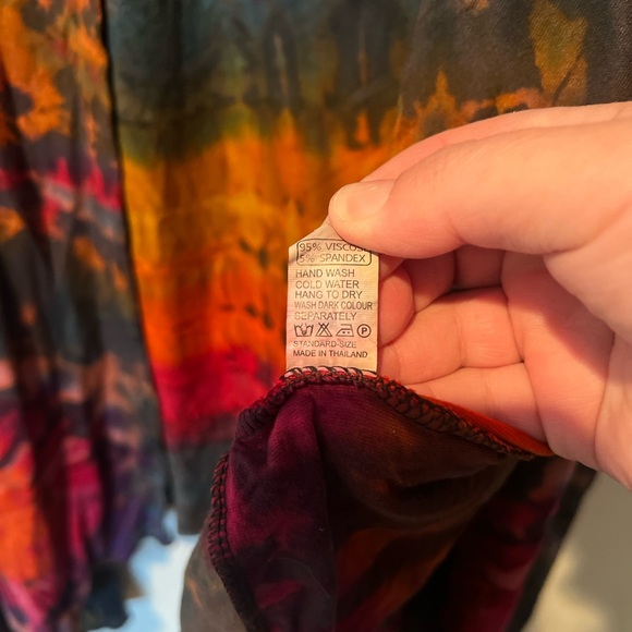 Colorful Tie-Dye Long Sleeve Cardigan - Picture 5 of 5